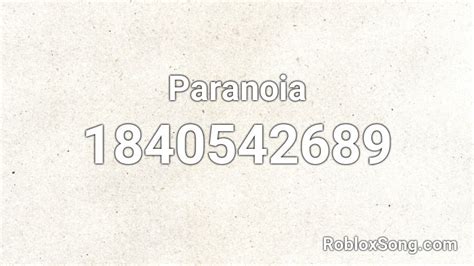 pinayflix song roblox id|Paranoia Roblox ID .